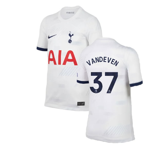 2023-2024 Tottenham Home Shirt (Kids) (Van De Ven 37)-SoccerKits Hub | Buy Soccer Jerseys Online